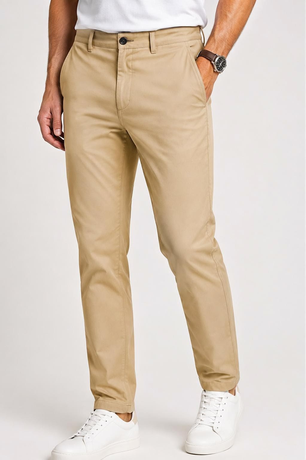 Beige Chino Pants